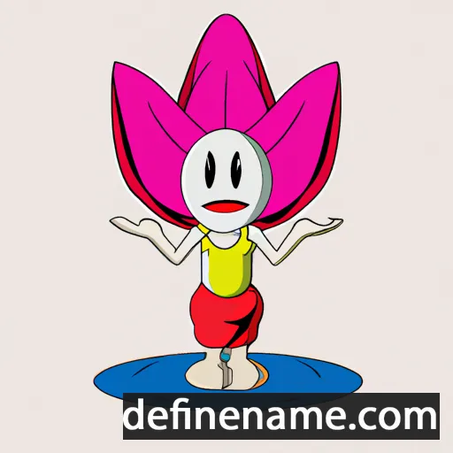 cartoon of the name Teratai