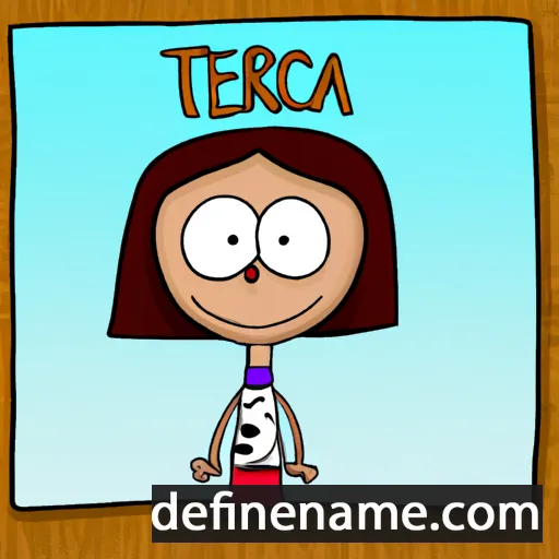 cartoon of the name Tercia