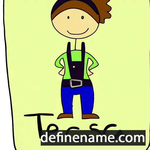 cartoon of the name Tercsa