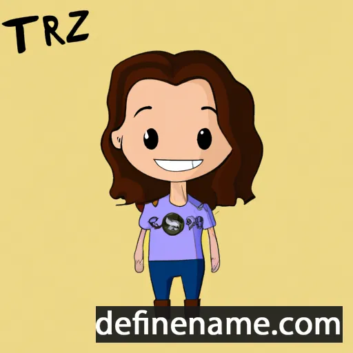 cartoon of the name Teréza