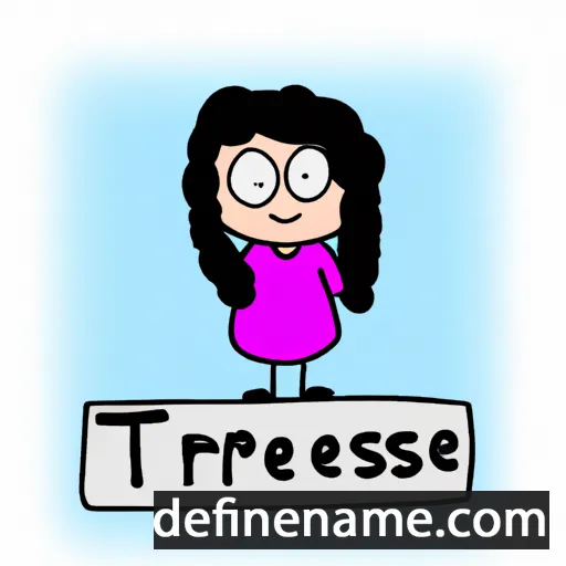 cartoon of the name Tereese