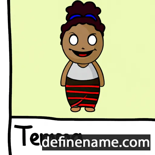 cartoon of the name Teremoana