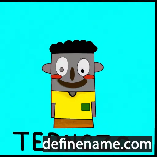 cartoon of the name Terencio