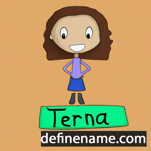 cartoon of the name Terenia