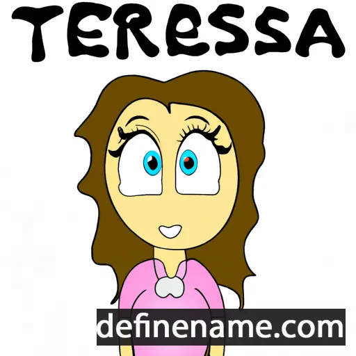 cartoon of the name Teressia