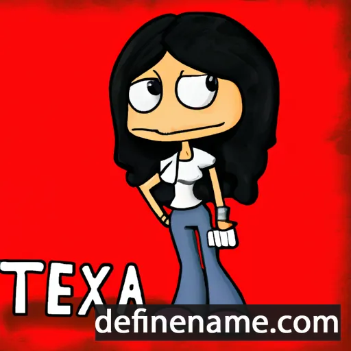 cartoon of the name Terexa