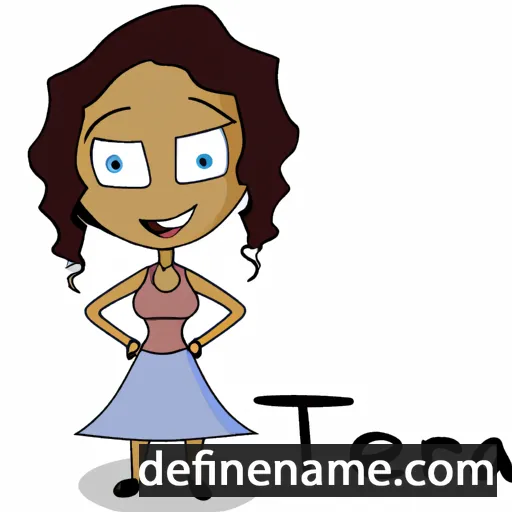 cartoon of the name Teria