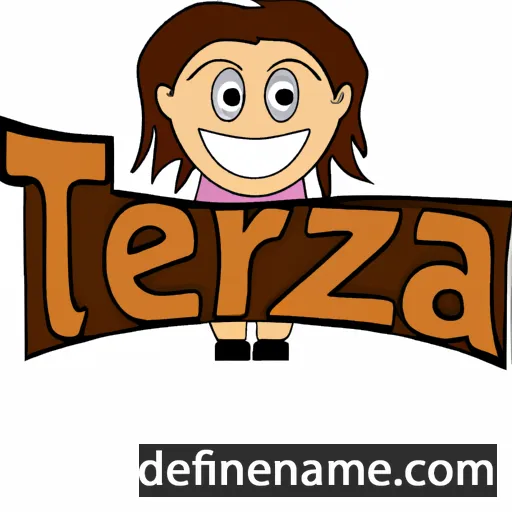 cartoon of the name Teriza