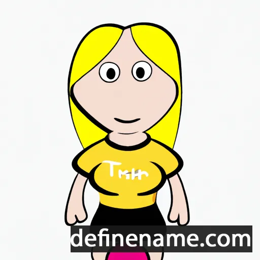 cartoon of the name Terja