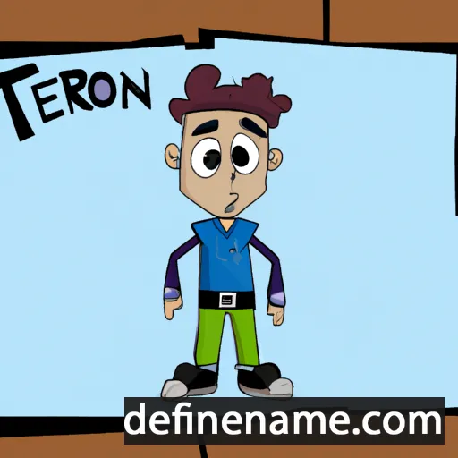 cartoon of the name Terón