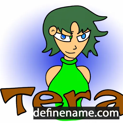 cartoon of the name Terrea