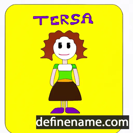 cartoon of the name Terressa