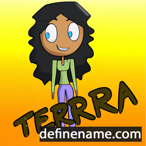 cartoon of the name Terria