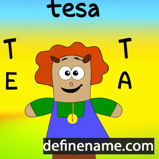 cartoon of the name Tersa