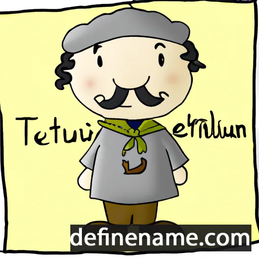 cartoon of the name Tertulliano