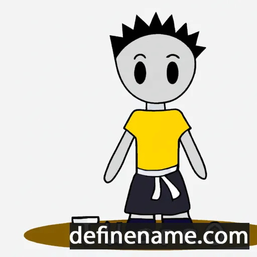 cartoon of the name Teruo