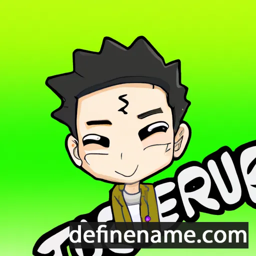 cartoon of the name Terushi