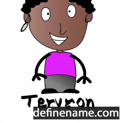 cartoon of the name Tervon