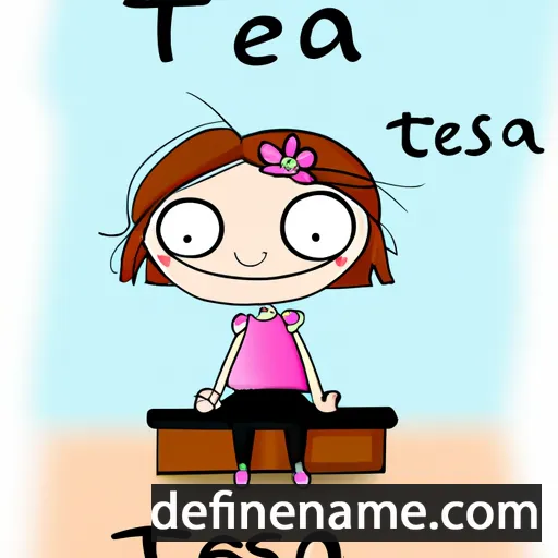 cartoon of the name Tesa