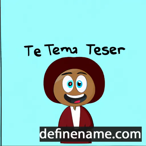 cartoon of the name Tesfamariam