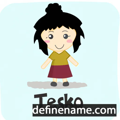 cartoon of the name Teshiko