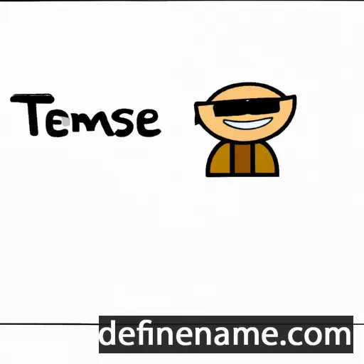 cartoon of the name Teshome