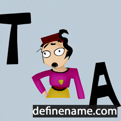 cartoon of the name Tesja