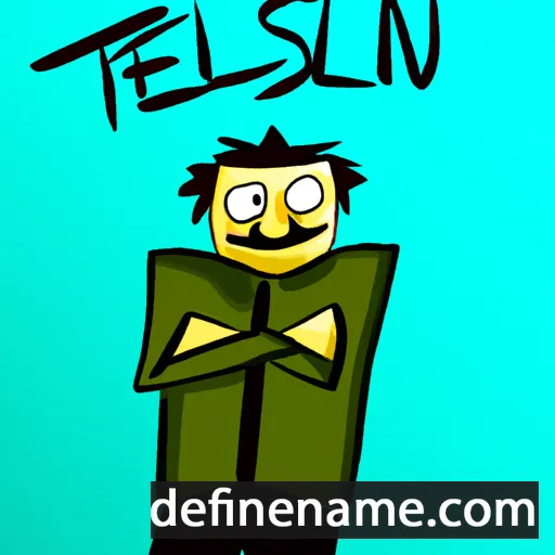 cartoon of the name Teslin