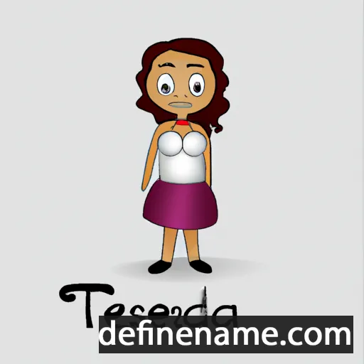 cartoon of the name Tessandra