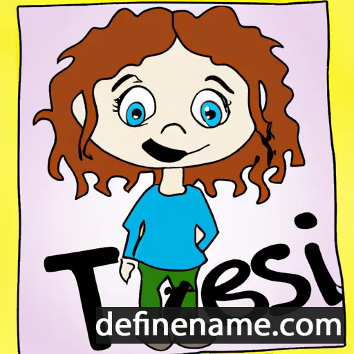 cartoon of the name Tessi