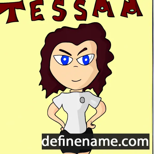 cartoon of the name Tessianna