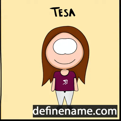 cartoon of the name Tessza