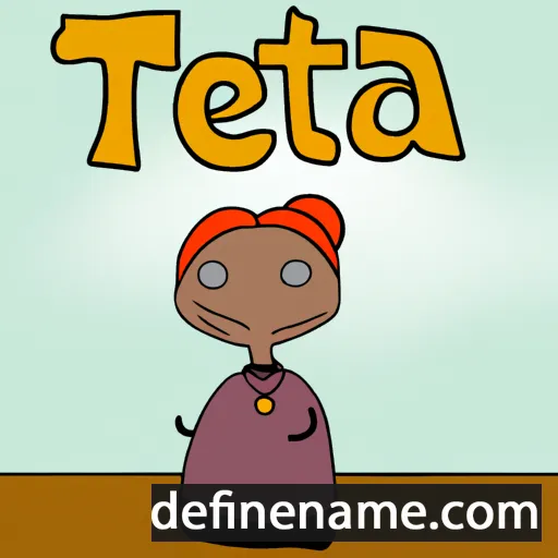 cartoon of the name Teta