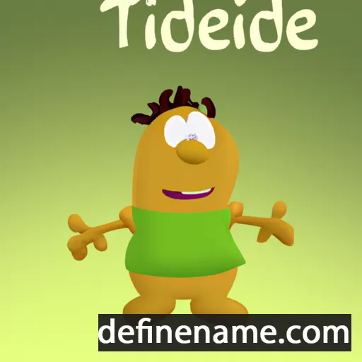 cartoon of the name Tetide