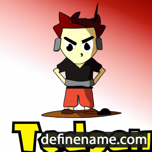 cartoon of the name Tetsuden