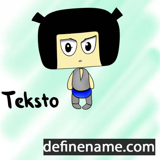 cartoon of the name Tetsuko