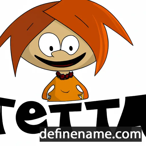 cartoon of the name Tetta