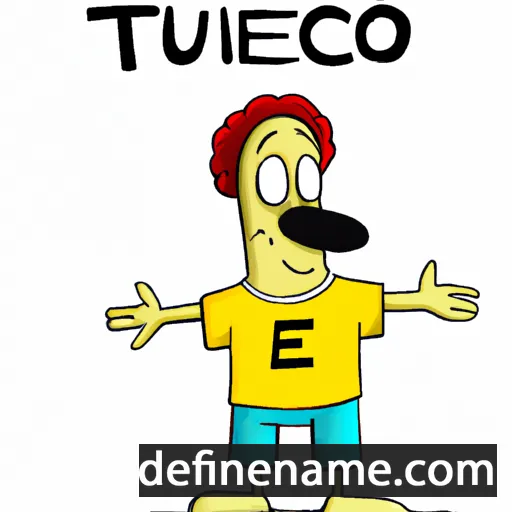 cartoon of the name Teucro