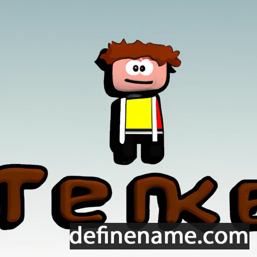 cartoon of the name Teunke