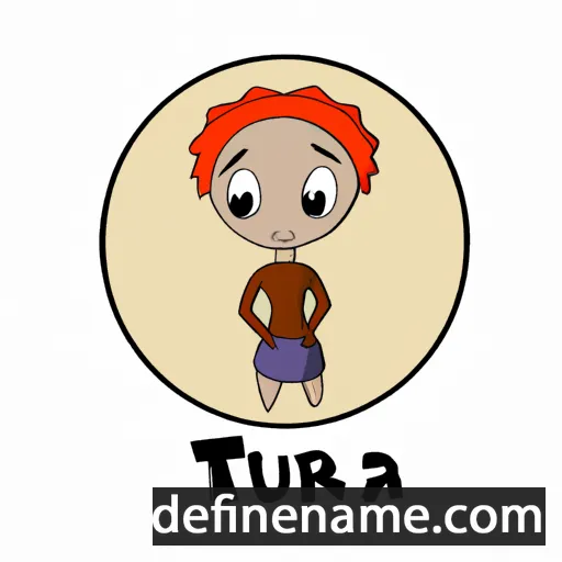 cartoon of the name Teura