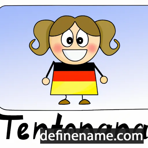 cartoon of the name Teutonia