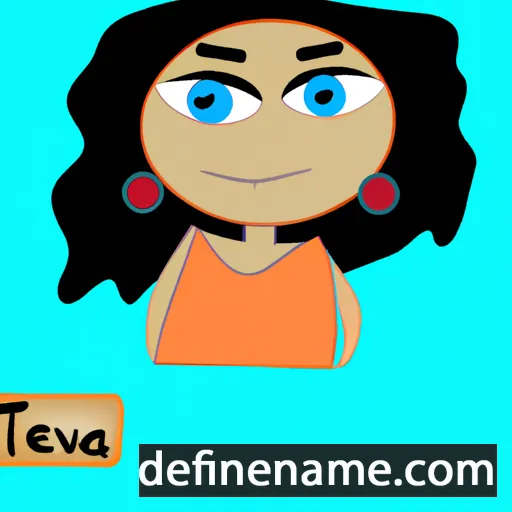 cartoon of the name Teva