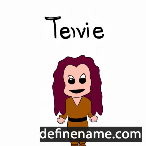 cartoon of the name Tevahine