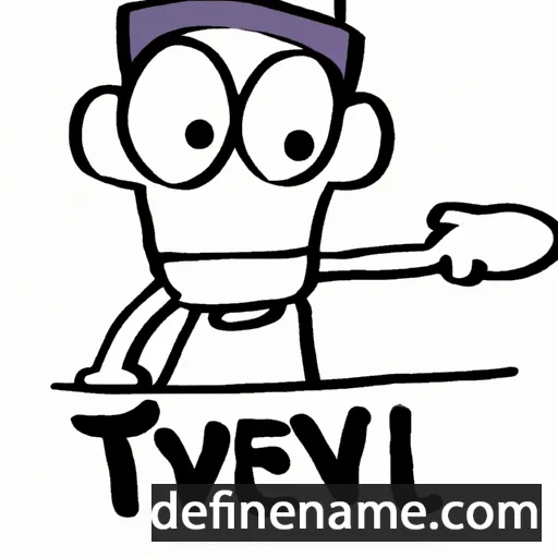 cartoon of the name Tevel