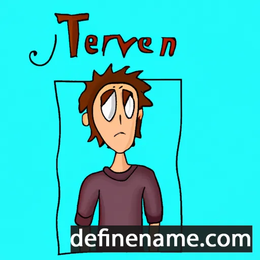 cartoon of the name Tevyn