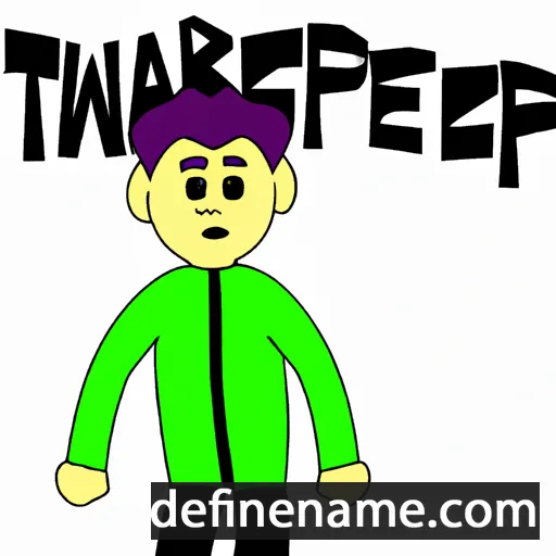 cartoon of the name Tewakepare