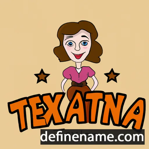 cartoon of the name Texana