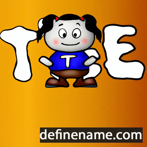 cartoon of the name Texie