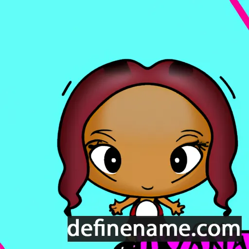 cartoon of the name Teyanna