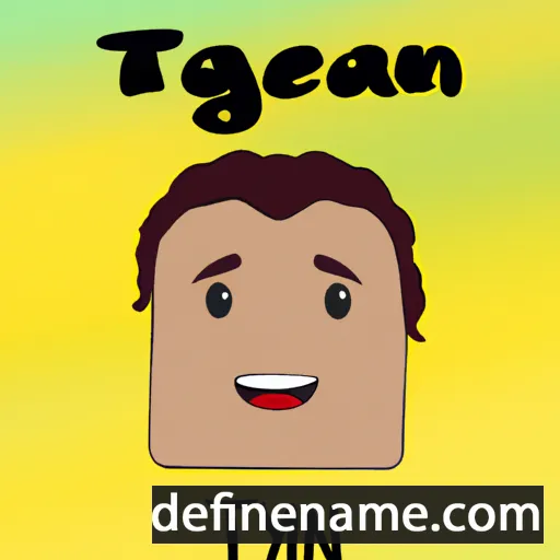 cartoon of the name Teygan